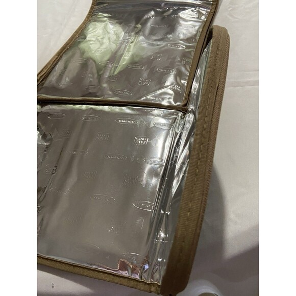 Rachael Ray Casserole Tote Insulated For Heat Zip Closure Folds Flat Wipe Clean - Picture 12 of 16